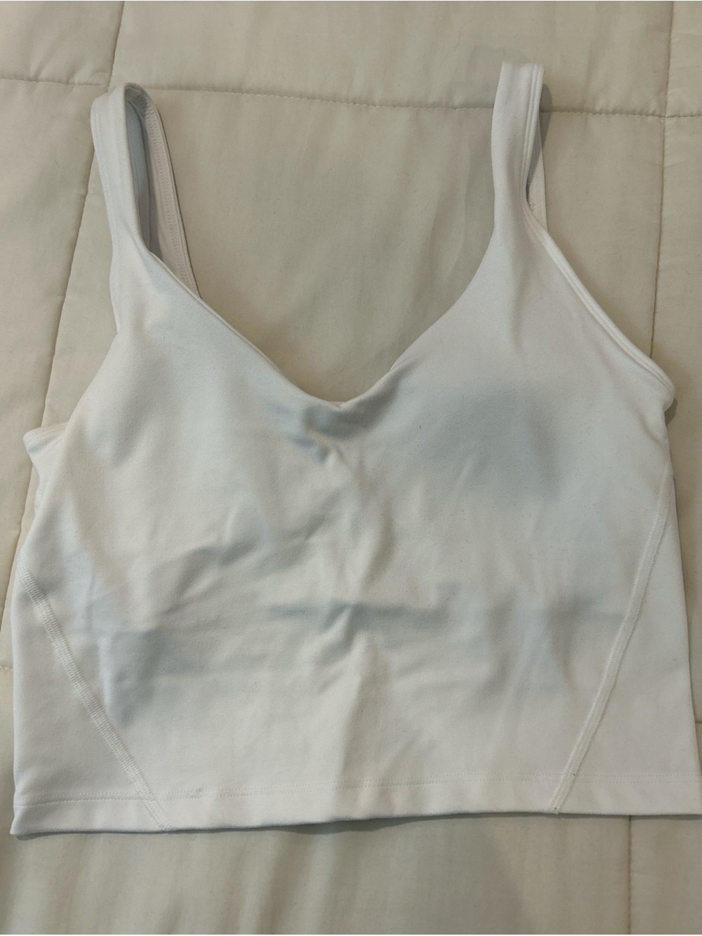 Hollister White Seamless Fitness Top
